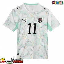 Camisa de Futebol Áustria Michael Gregoritsch #11 Equipamento Secundário Mundo 2026 Manga Curta